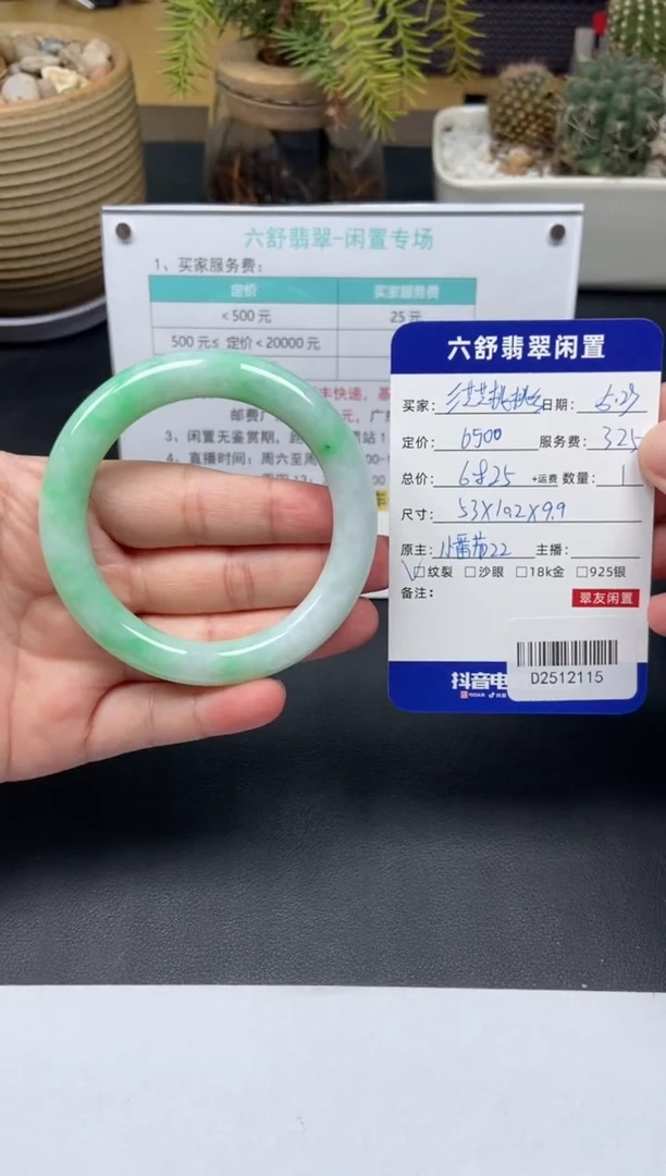 翡翠手镯未镶嵌D2512115
