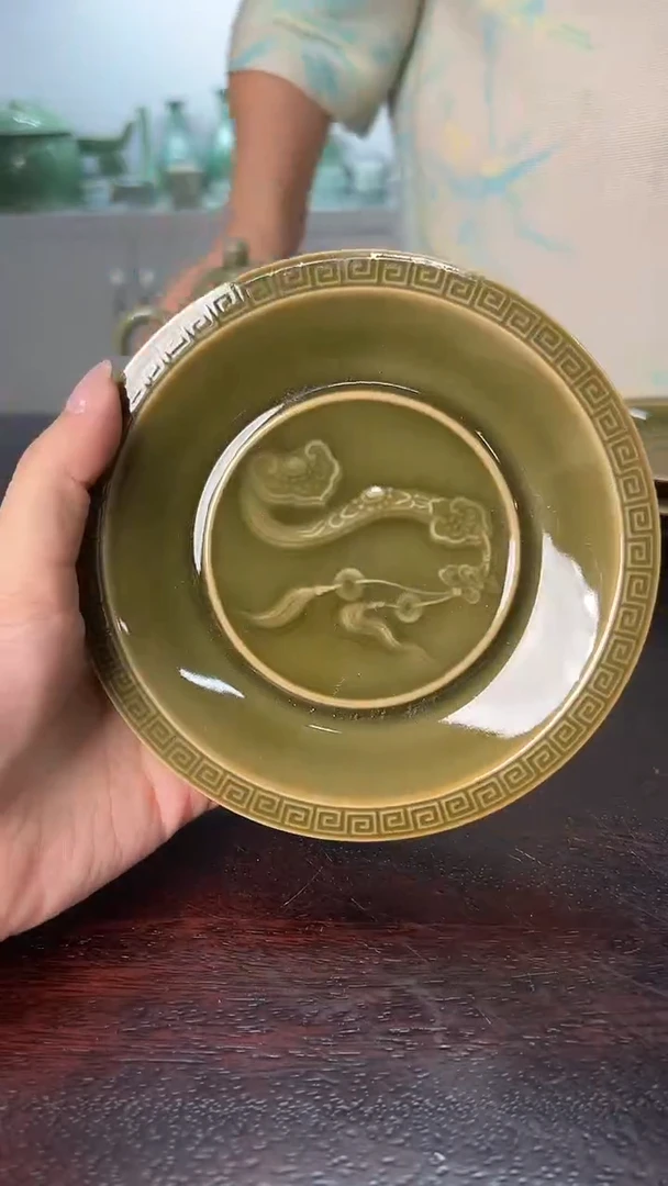 龙泉云间青瓷小米茶器