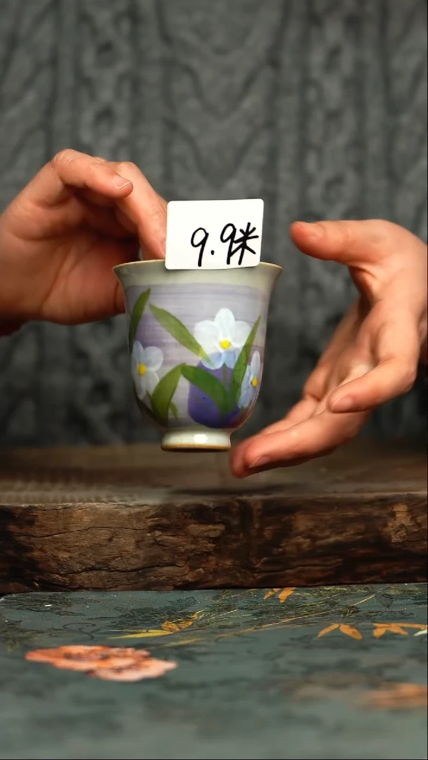 【闪购商品】杯釉下彩手工手绘同款陶器