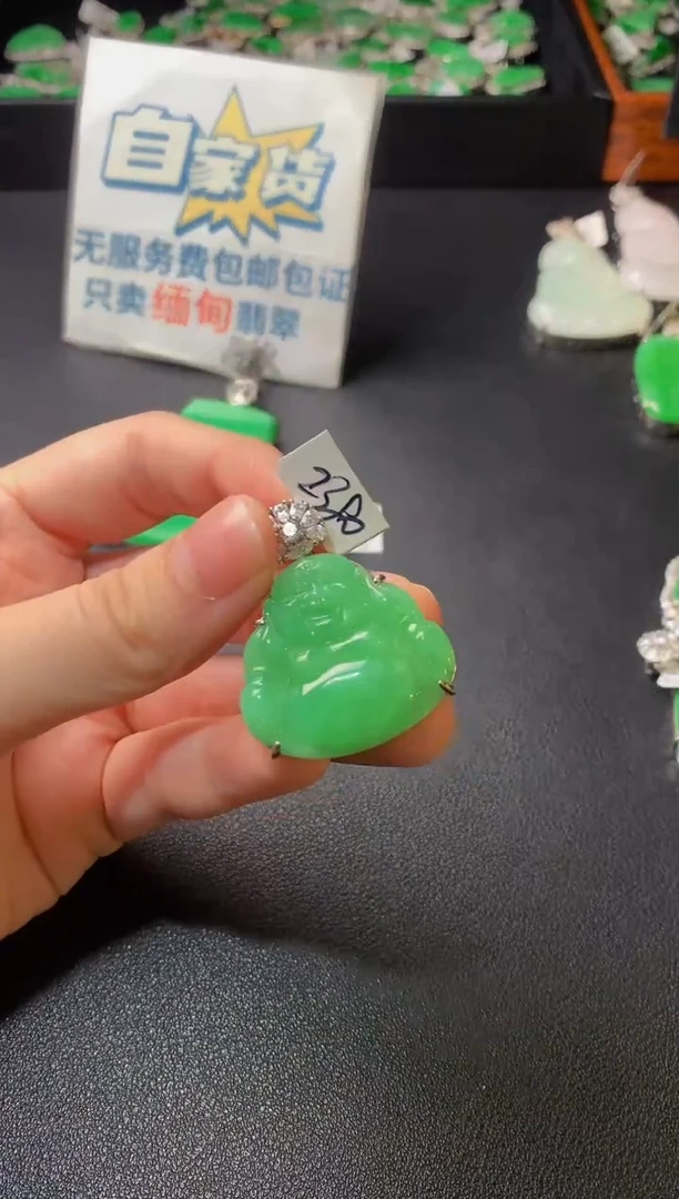 颈饰银S925镶嵌翡翠翡翠