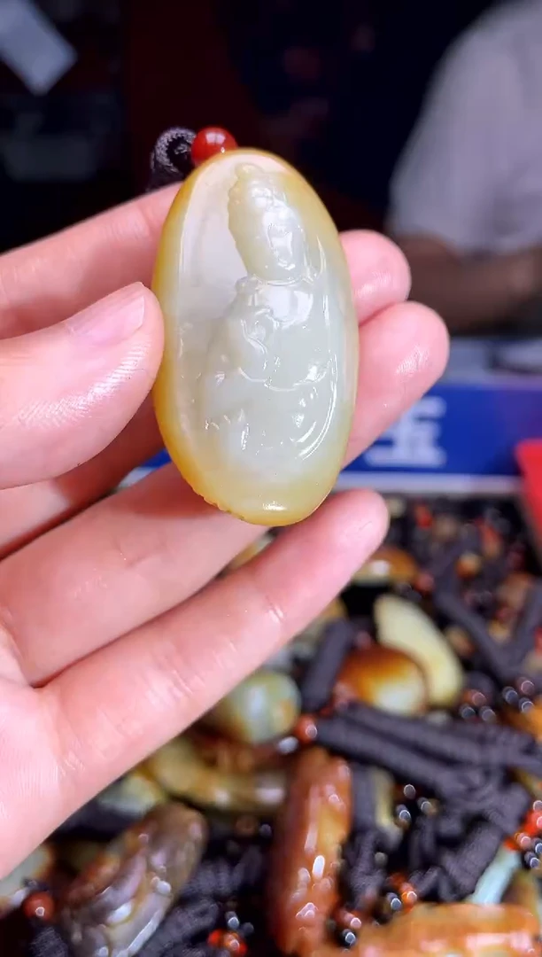 和田玉未镶嵌挂件1