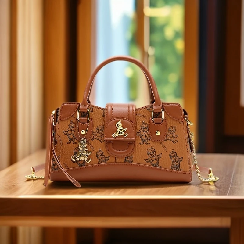 2024新款时尚简约风通勤百搭包LTBB-MDE-9855黄金色