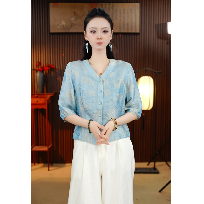 【烟雅】小鱼高定新中式国风外套