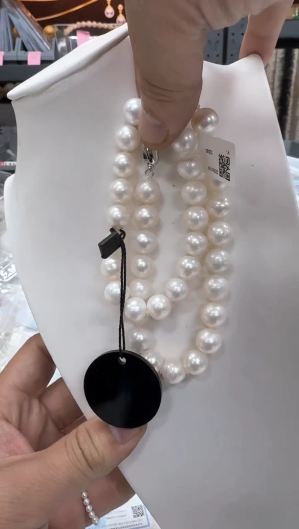 【闪购商品】淡水珍珠颈饰银S925镶嵌11-12无核