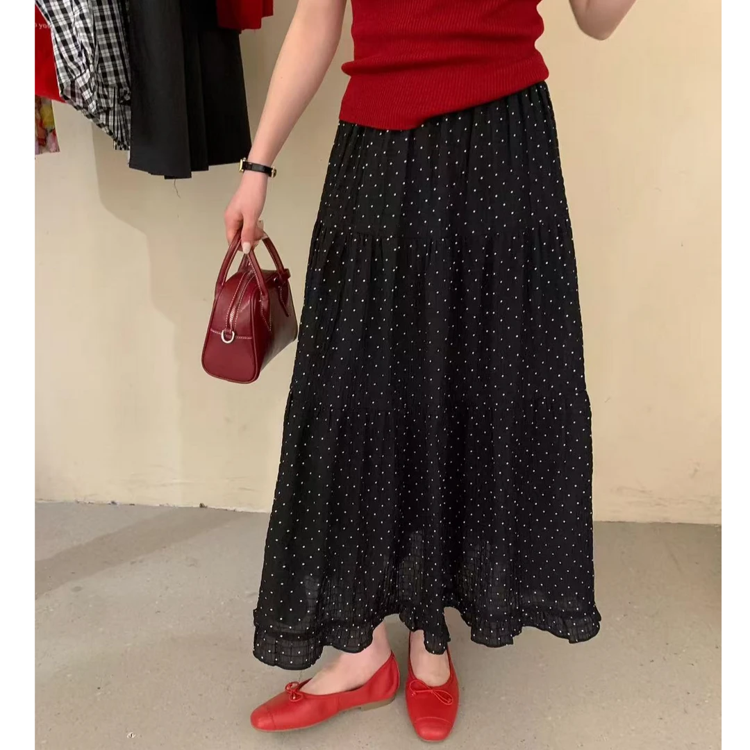 倩倩家点点自留半身裙