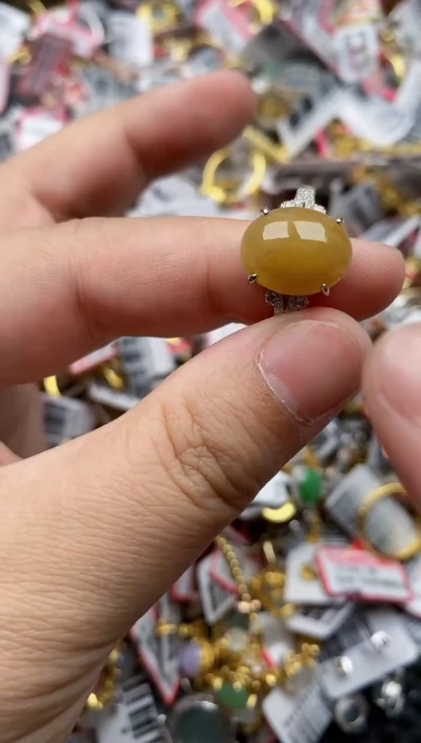 【闪购商品】翡翠戒指银S925镶嵌222222---9