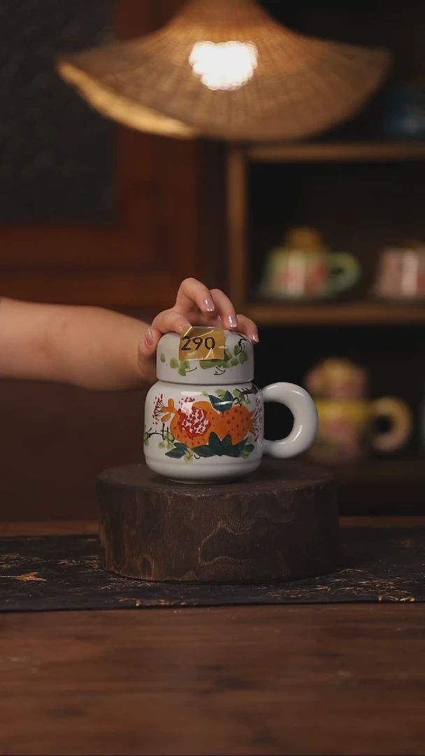 陶瓷景德镇高温釉下手绘陶瓷290