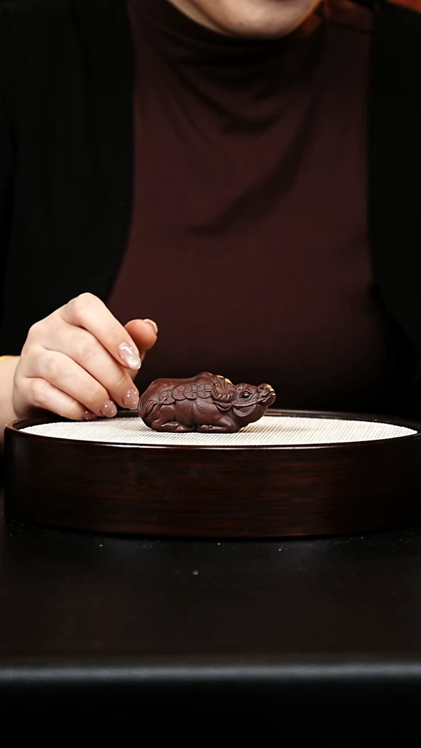 茶壶紫砂茶宠牛