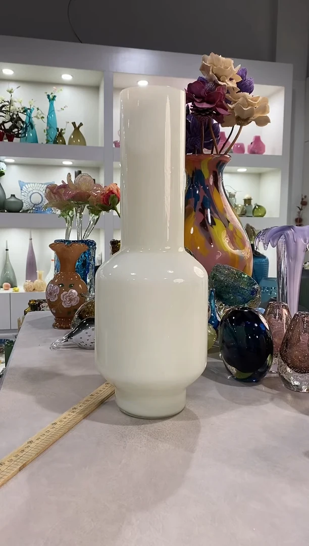 慕忆家手作琉璃花瓶瑕疵