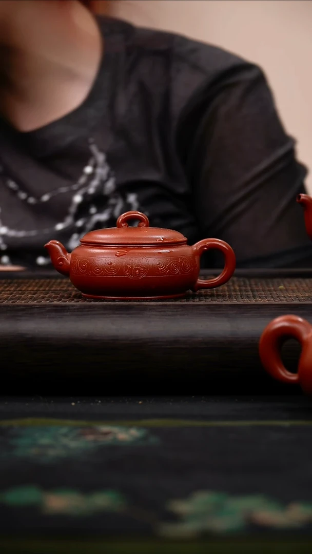 茶壶紫砂小玉瓦  小红泥