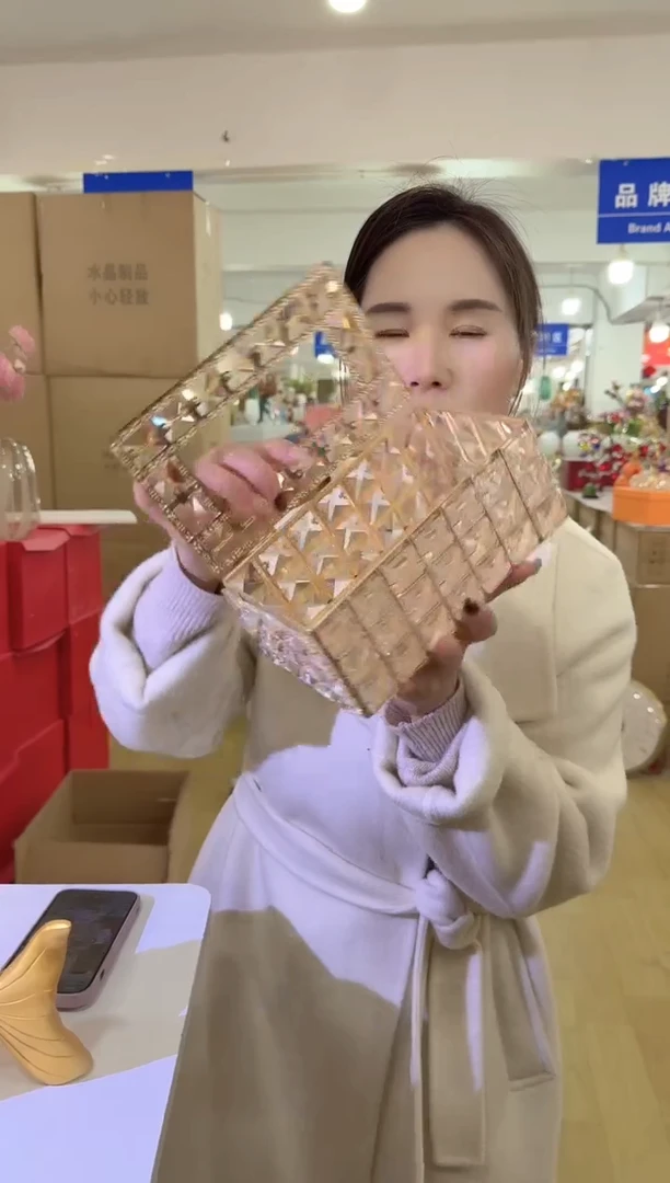 【闪购商品】无铅玻璃美全花器-b-早17