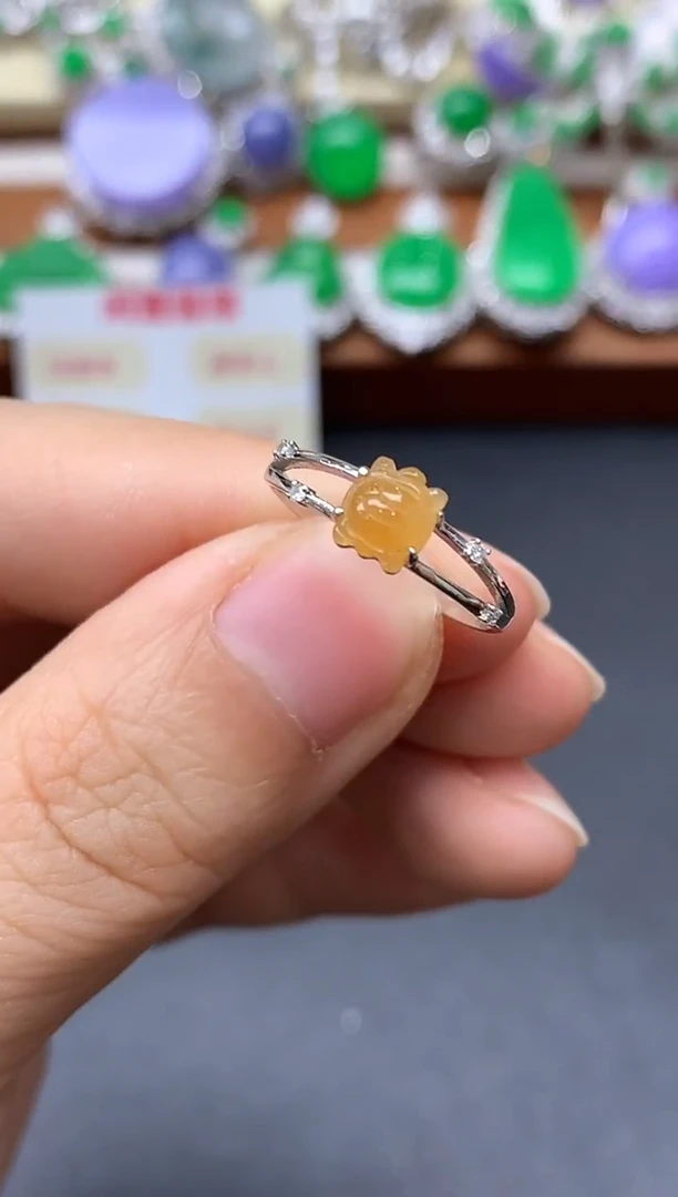 18K金镶嵌戒指翡翠289-中国好珍宝