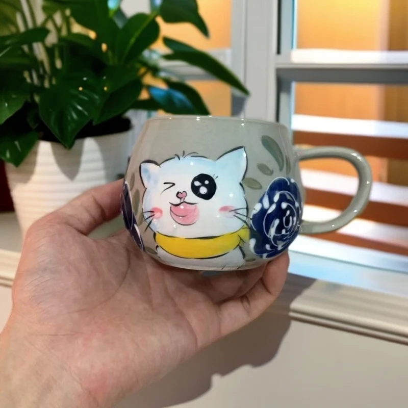 手工卡通小猫马克杯