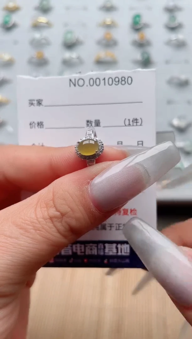 【闪购商品】翡翠戒指银S925镶嵌、