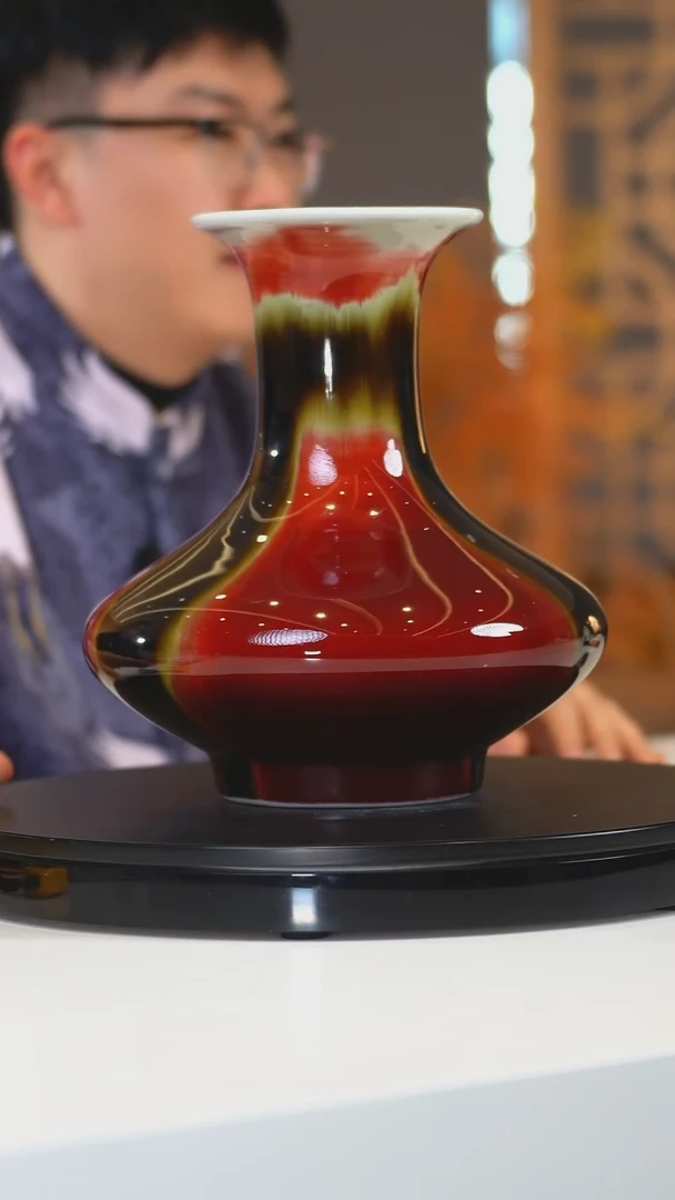 【闪购商品】瓶奉旨官窑 三阳开泰赏瓶