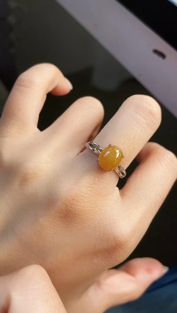 银S925镶嵌戒指翡翠12