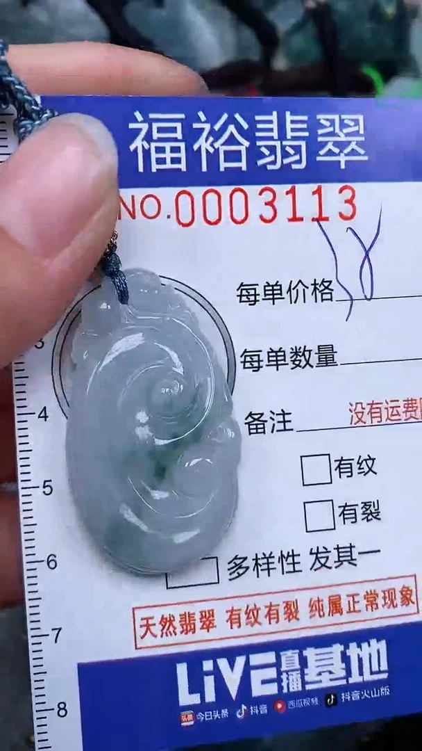 翡翠未镶嵌颈饰...0003113