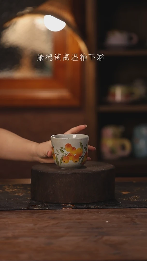陶瓷景德镇高温釉下手绘陶瓷374