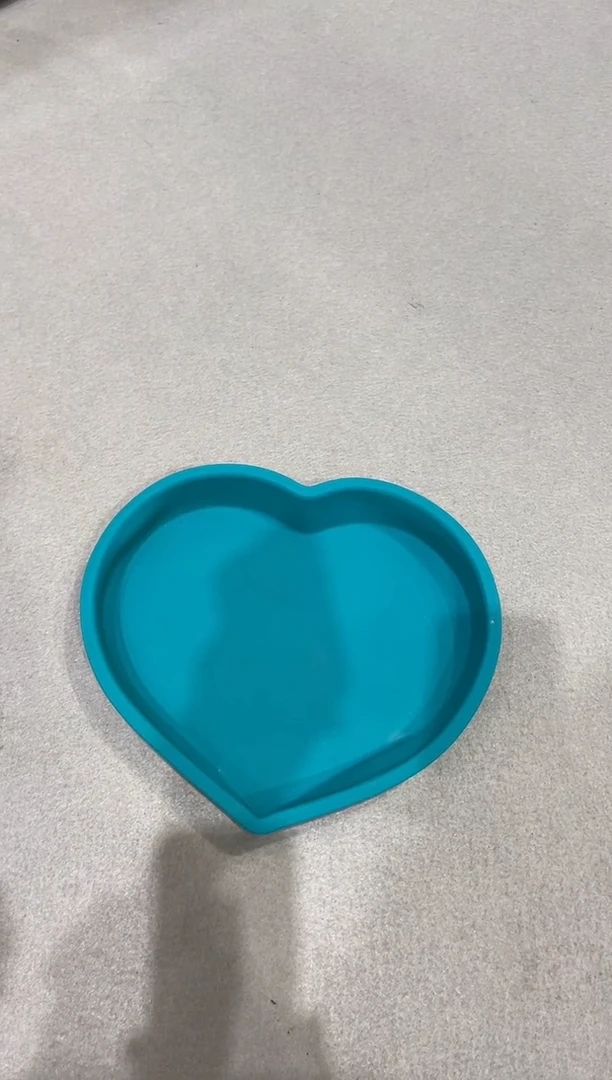硅胶颜色随机 大爱心蛋糕模具