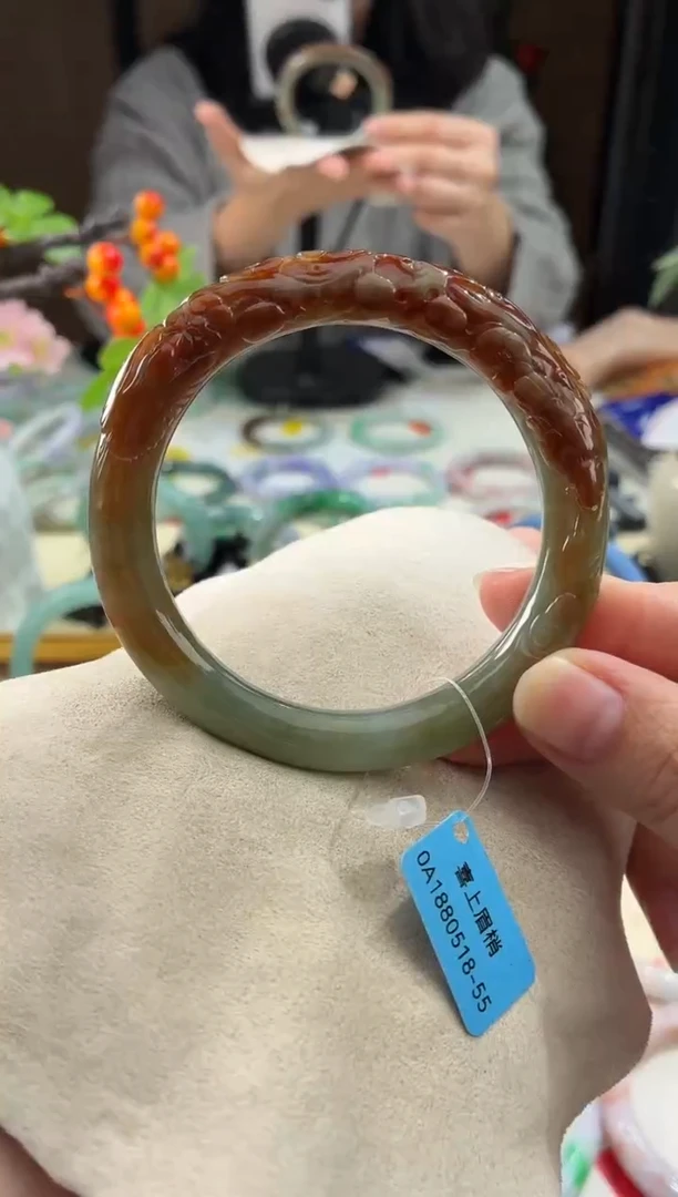 未镶嵌手镯翡翠33  翡翠手镯 55