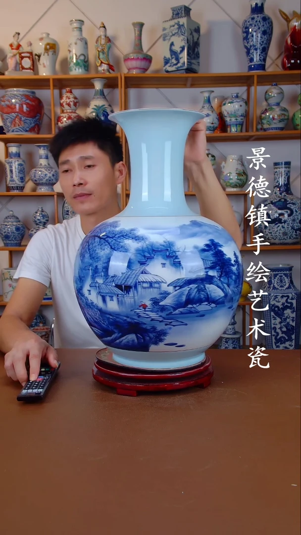 现代景德镇手工手绘陶瓷摆件78