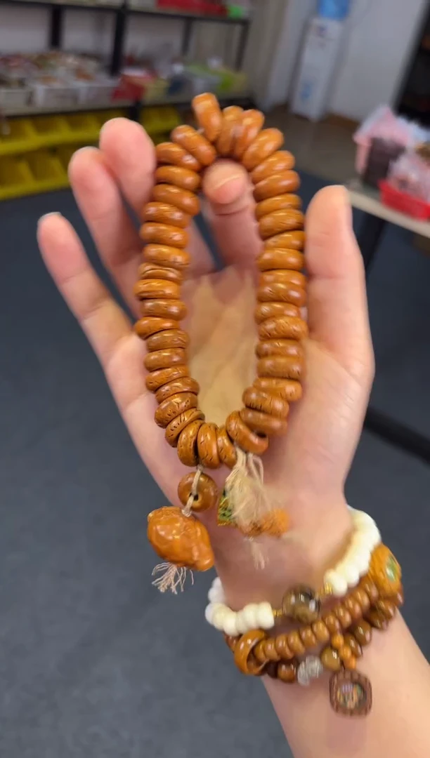 吊坠菩提根/象牙果   桃核甜甜圈【有钱有余】手持