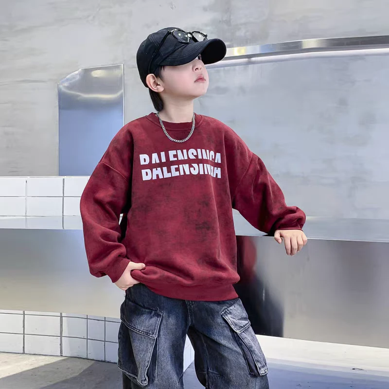 儿童装炸街春秋款秋季潮2025卫衣新款秋装套头中大童上衣男童