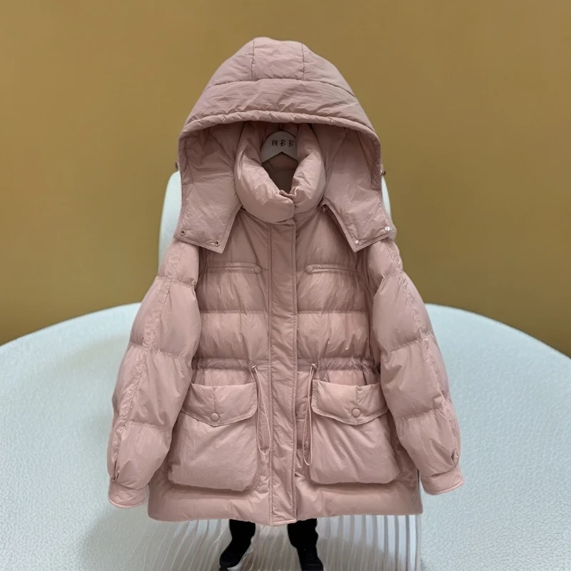 羽绒服中长款小个子外套短款女士长款新款轻薄女装新款潮牌女装