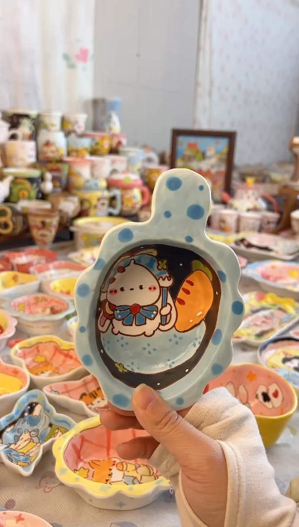 摆件陶✨**✨预售景德镇陶瓷手绘微瑕