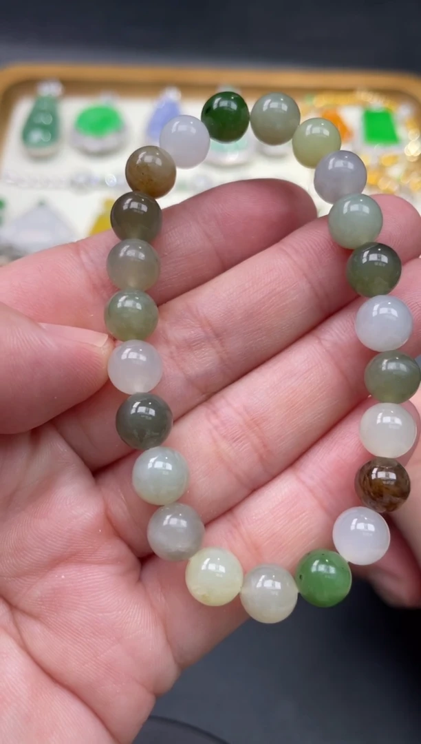 【闪购商品】和田玉珠串未镶嵌16..........