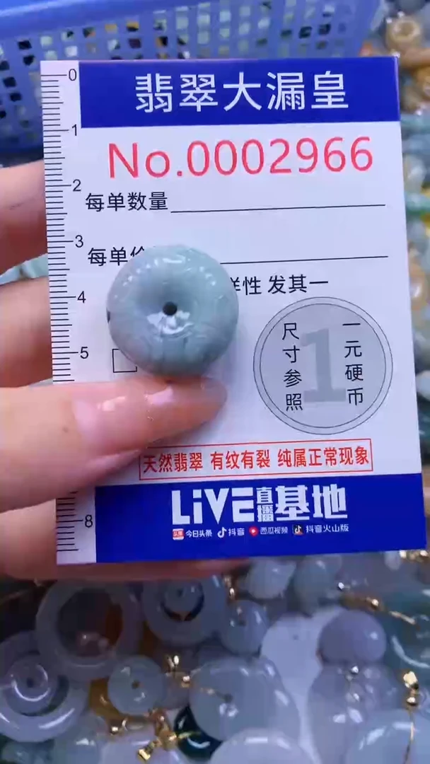 翡翠未镶嵌吊坠(不含链)2966