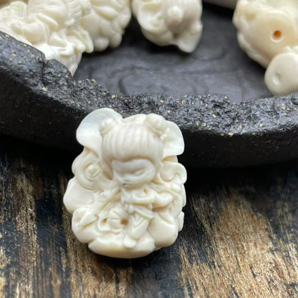 80270精品猛犸象牙18*14左右全身哪吒配饰