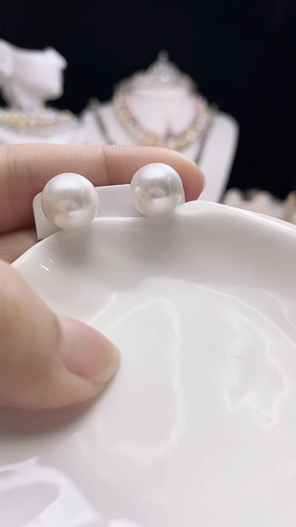 【闪购商品】淡水珍珠耳钉银S925镶嵌淡水珍珠耳钉