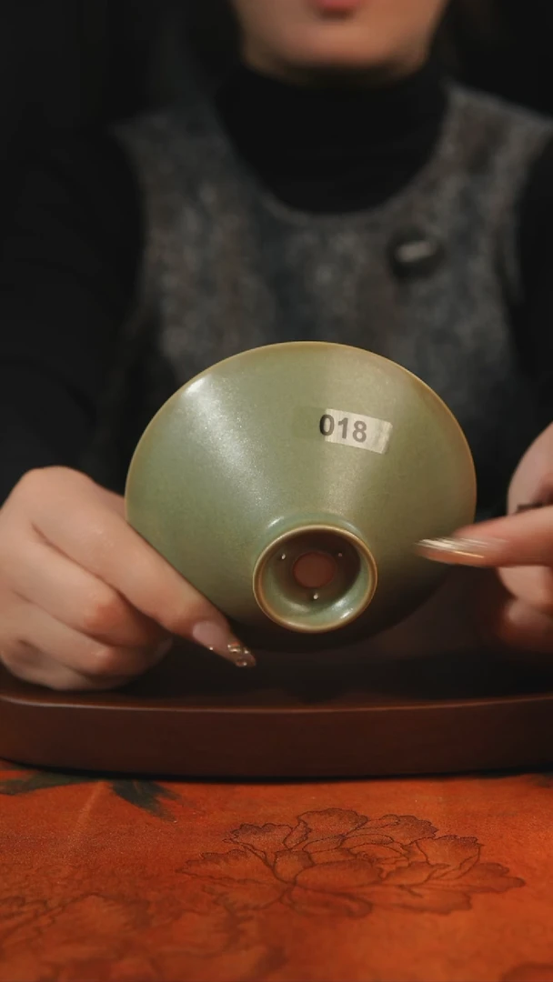 杯子斗笠018  柴烧 汝州原产地原矿仿古老釉