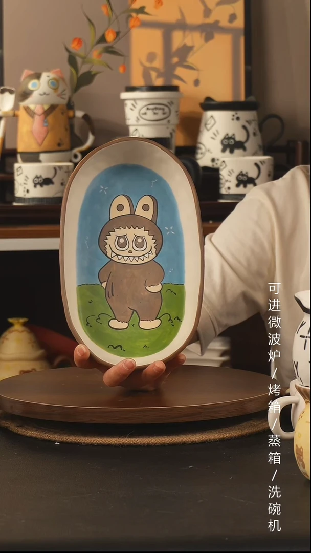 杯子景德镇高温釉下彩纯手绘