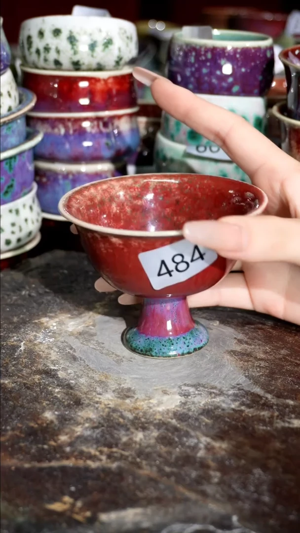 摆件精品窑变钧瓷茶器