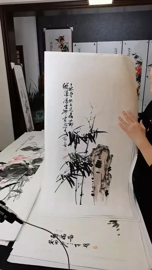 梅兰竹菊--竹子68*35cm