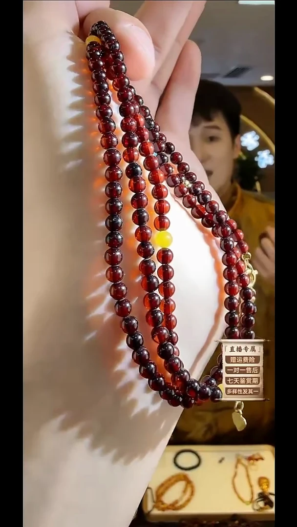 琥珀项链未镶嵌琥珀/蜜蜡