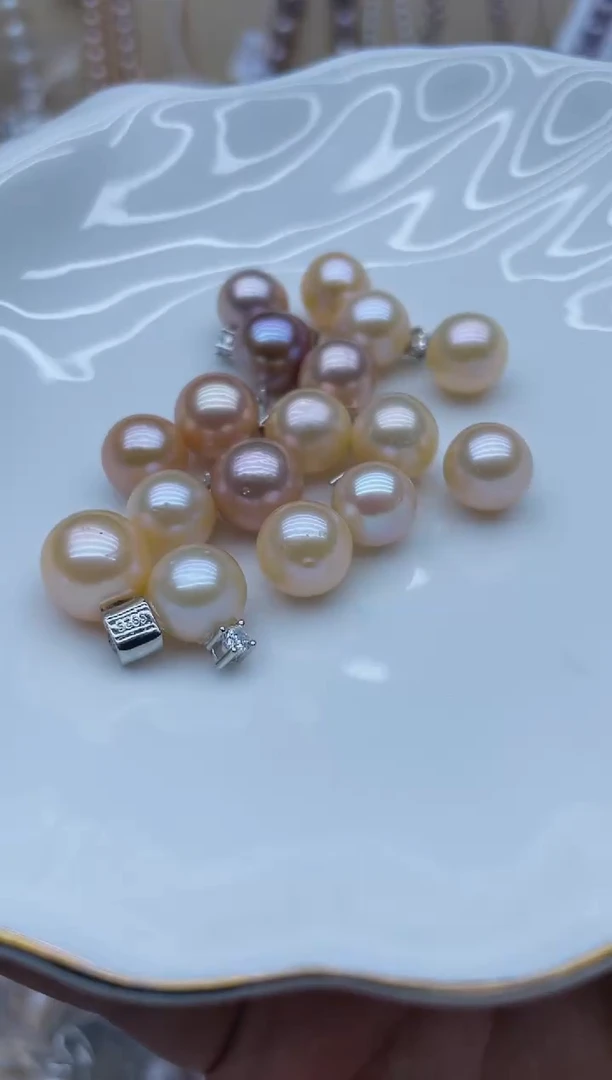 吊坠(不含链)银S925镶嵌淡水珍珠吊坠多样性发其一