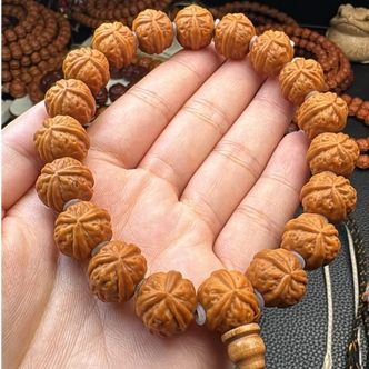 玄晔出品-精品14左右正奔三棱猴头手串