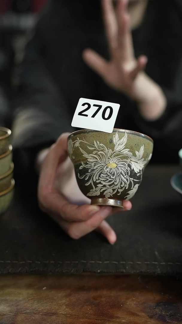 【闪购商品】杯270等烟雨陶瓷手绘主人杯