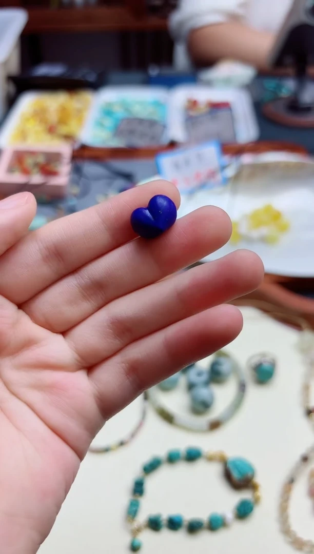 青金石未镶嵌配饰青金石心配饰*1 XD