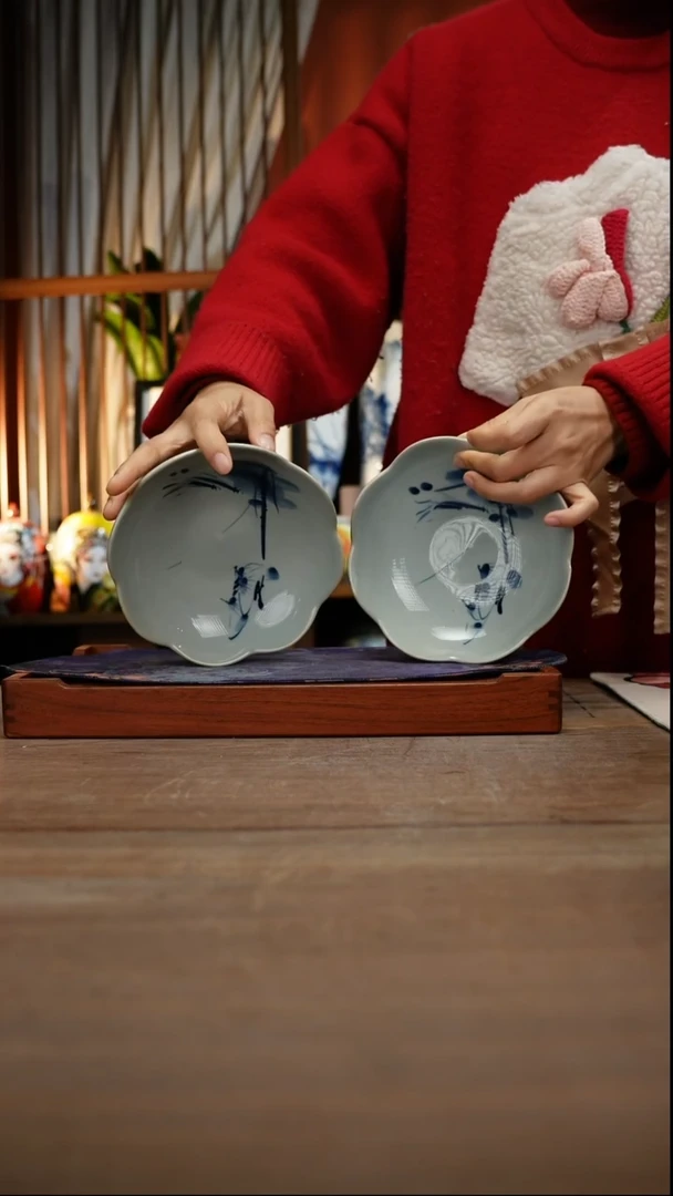 当代景德镇设计师釉下手绘陶瓷花瓶