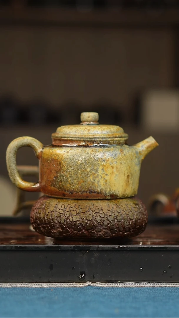 茶壶紫砂瑕疵柴烧紫砂德钟