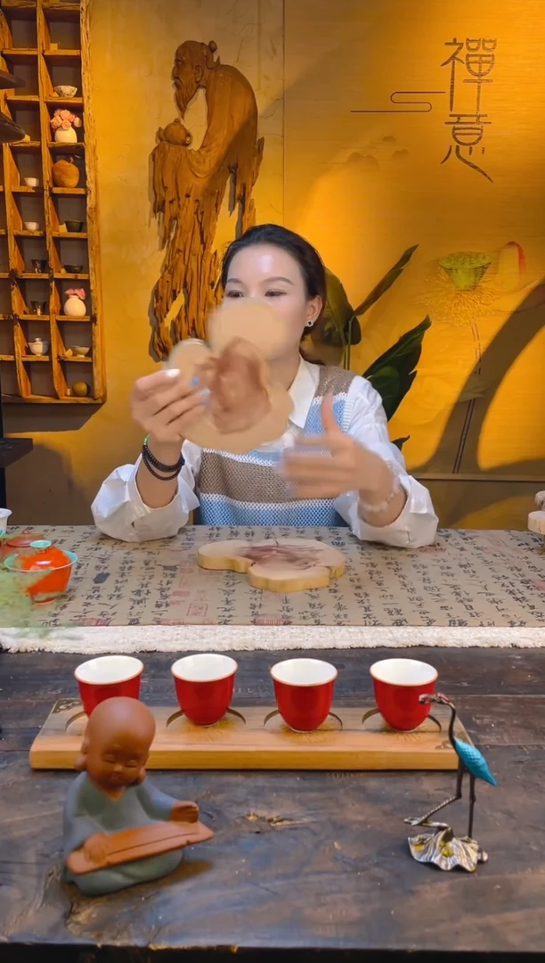 木崖柏壶承艺术摆件