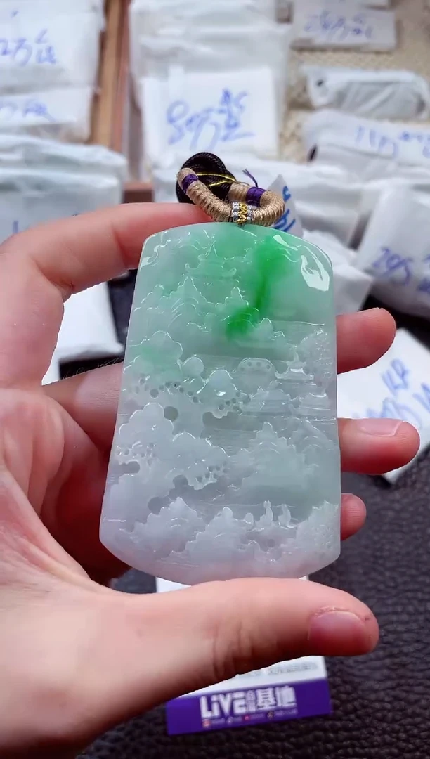 翡翠未镶嵌颈饰00004509