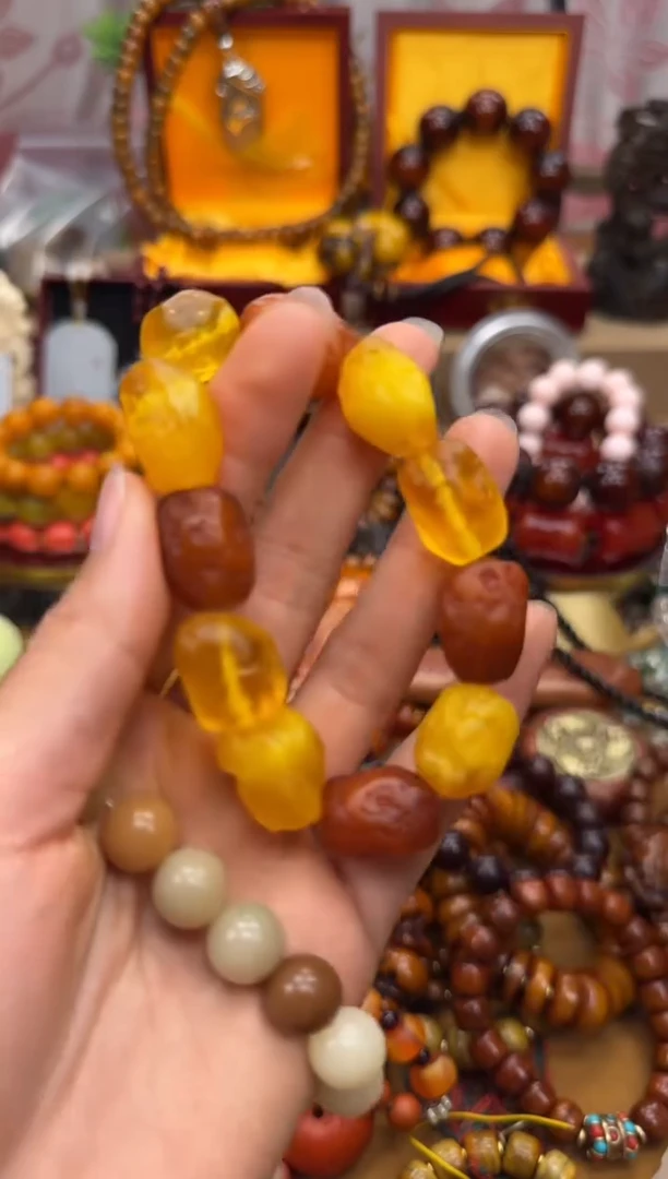 未镶嵌颈饰蜜蜡所见即所得所见即所得