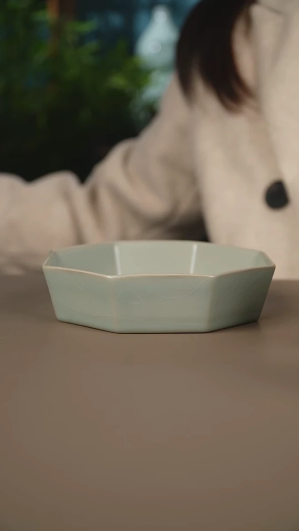 仿古六方水洗壶承微暇