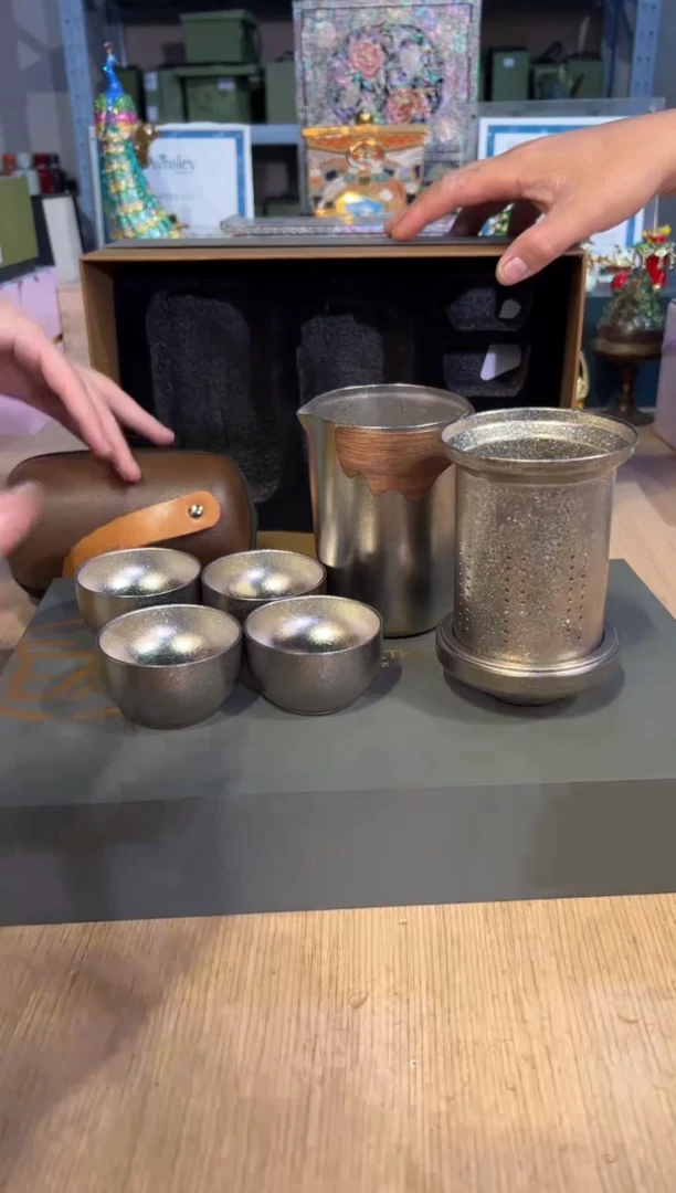 【闪购商品】杯49DL纯钛旅行套（银）