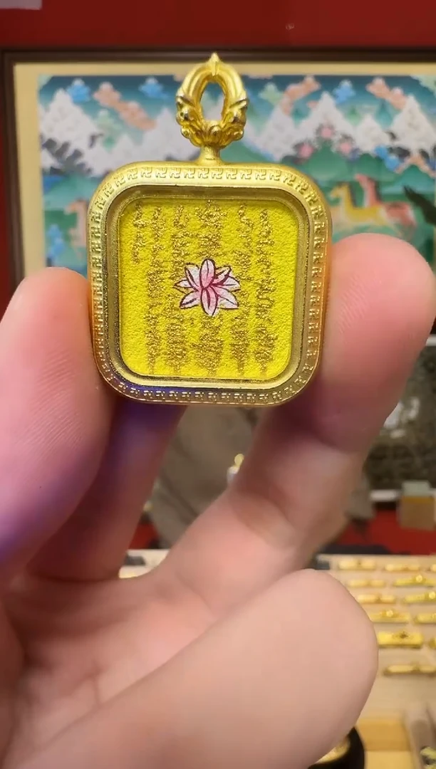 吊坠五条-热贡纯手绘周毛